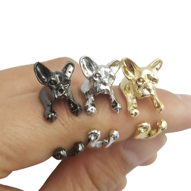 Pug Vintage Ring Adjustable Alloy
