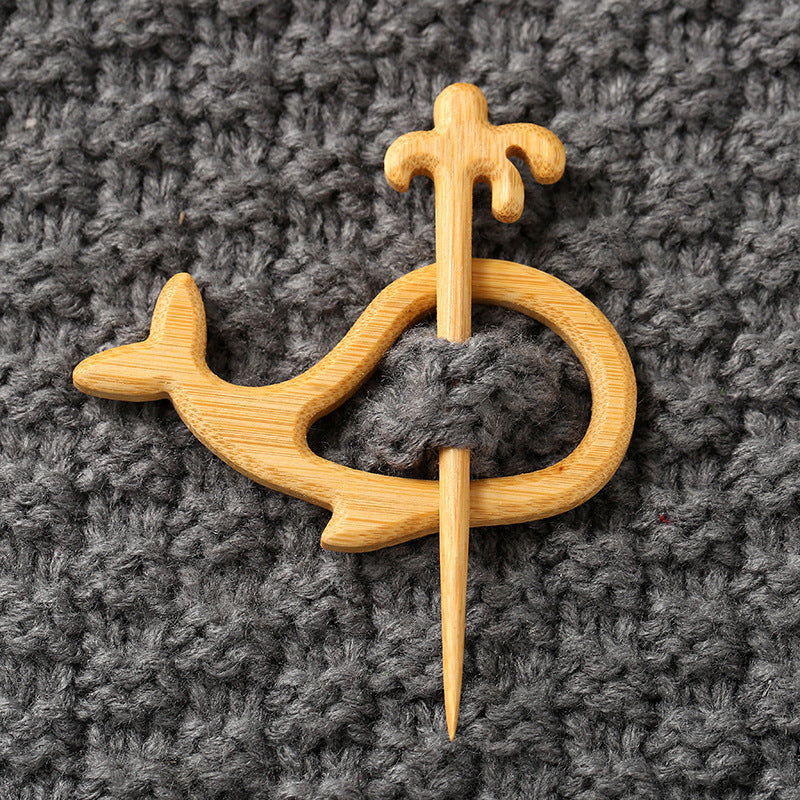 Wooden Animal Carving Brooch Gift