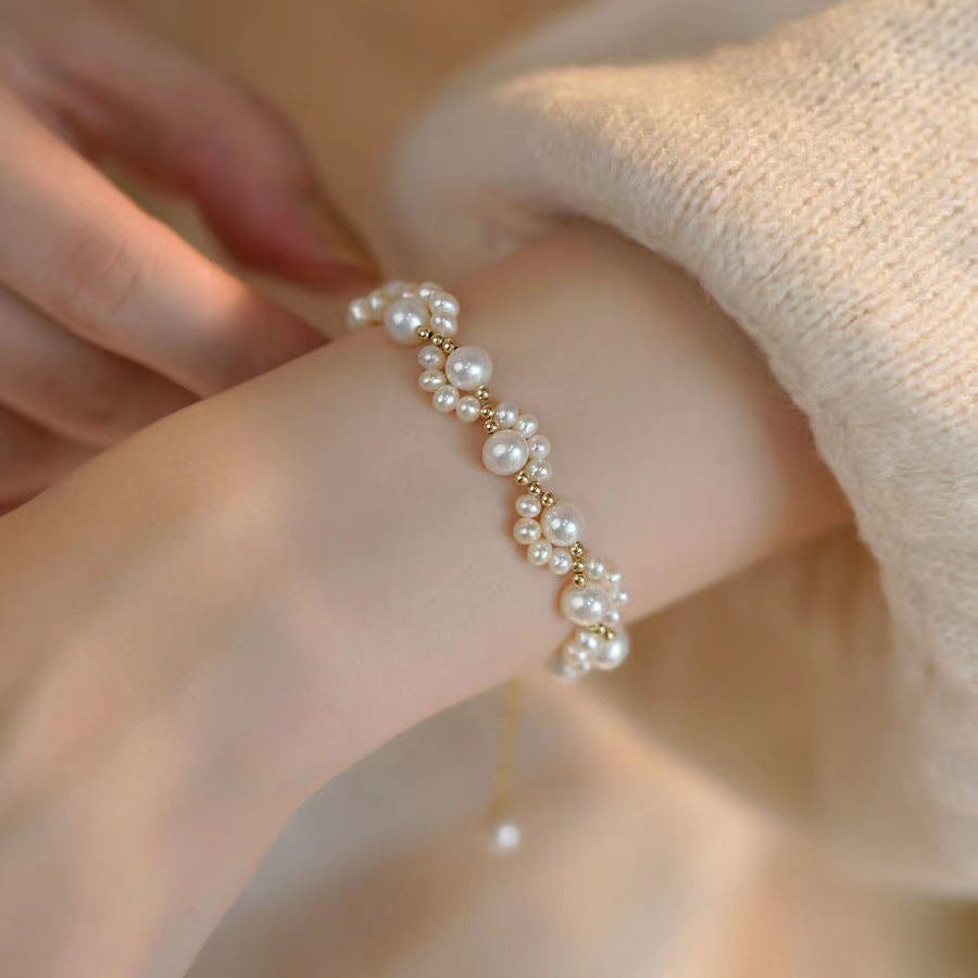 Small Cat Claw Pearl Luxury Temperament Bracelet