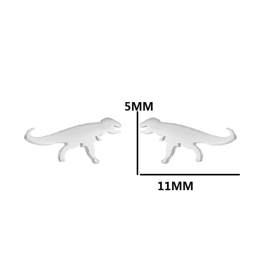 Animal Earrings Peacock Dinosaur Earrings Female Stainless Steel Simple Tortoise Hedgehog Ear Bone Nails