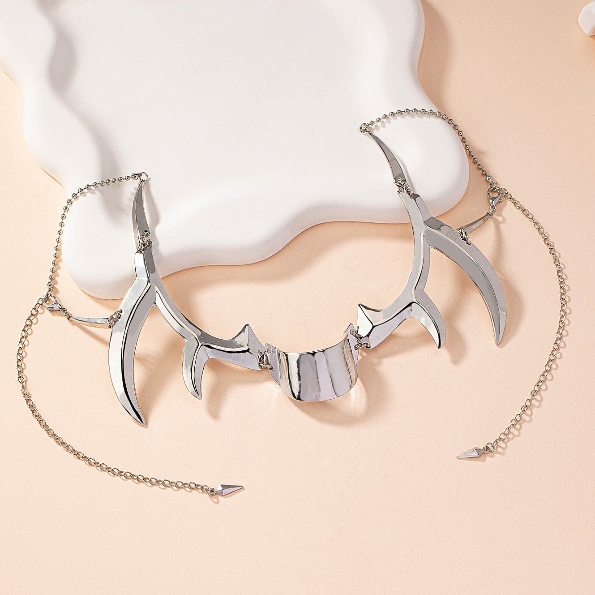 Fluid Lip Ring Face Decoration Earring Set