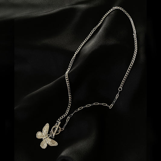 Popular Elements Necklace Simple Butterfly Single Layer Necklace