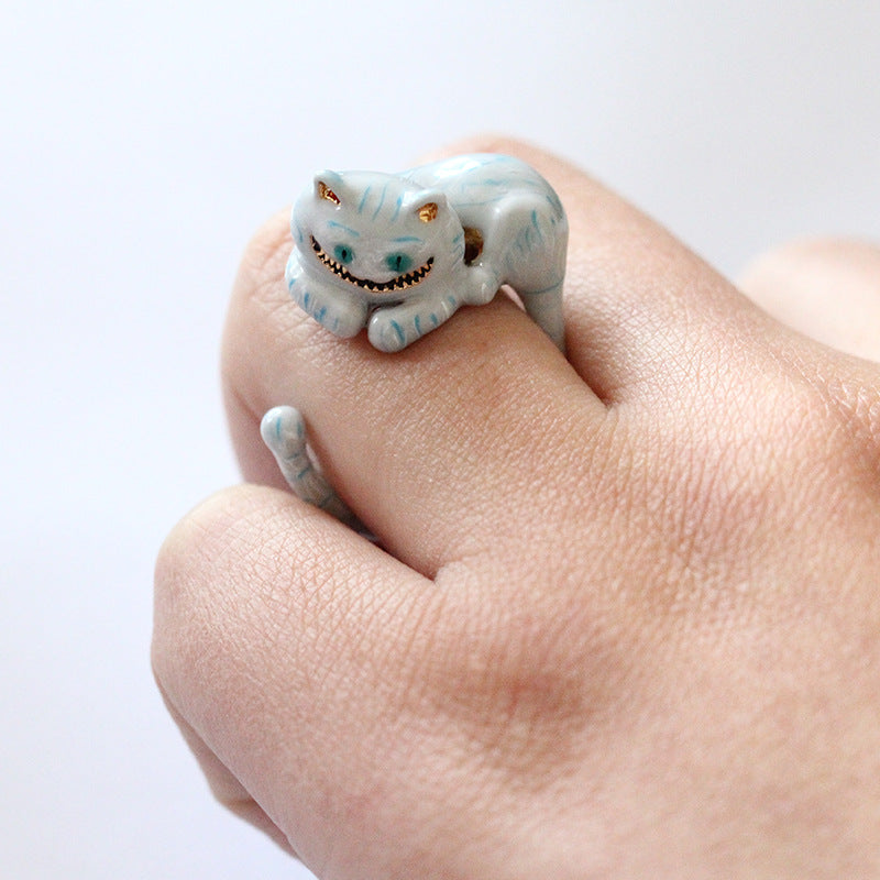 Boutique Cartoon Animal Ring Female Cat
