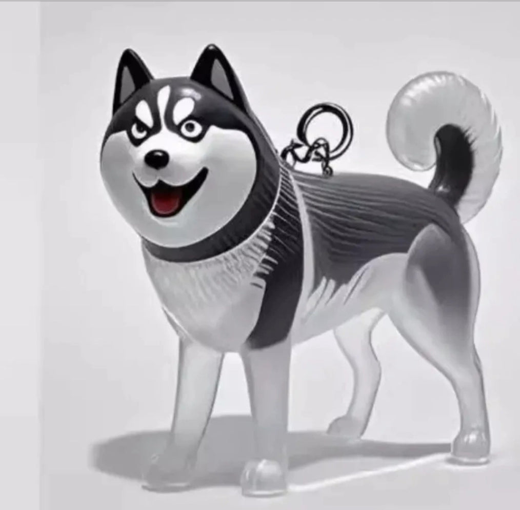 Dog Fur Storage Cute Pendant Keychain Bag Charm