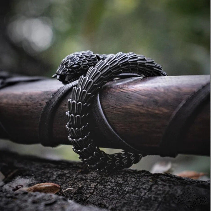 Creative Casting Snake Scale Men's Bracelet