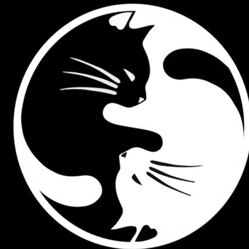 Reflective Personality Cartoon Cat Car Sticker