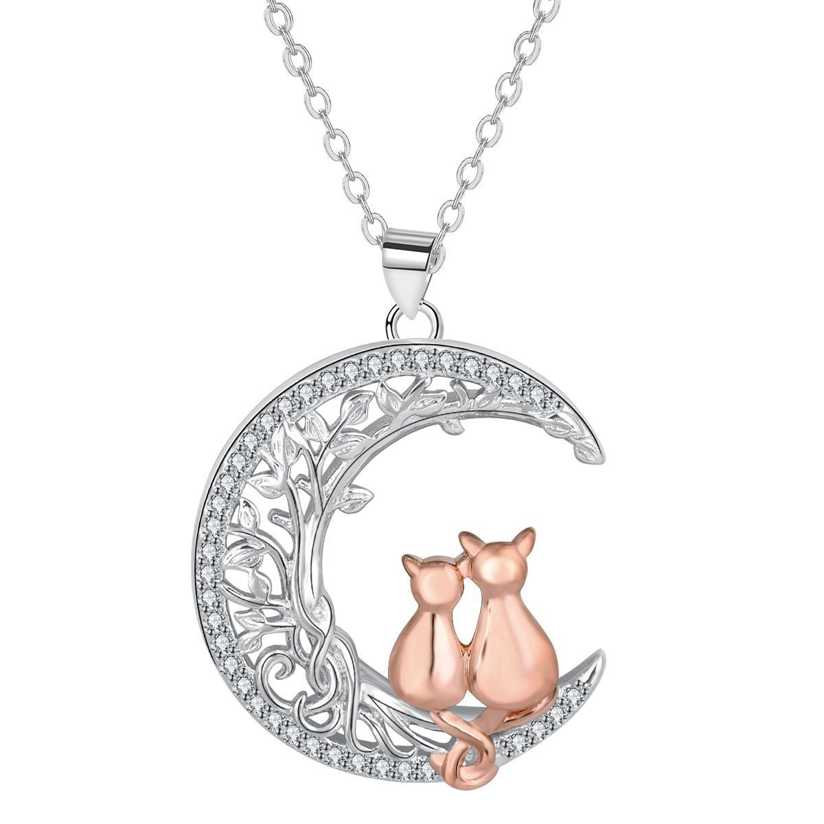 Fashion Design Of Cat Jewelry On The Moon
