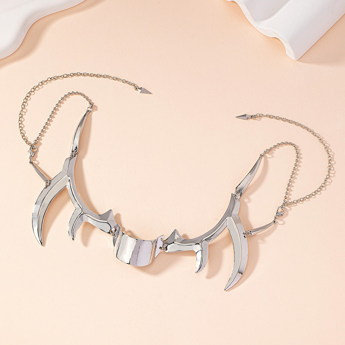 Fluid Lip Ring Face Decoration Earring Set