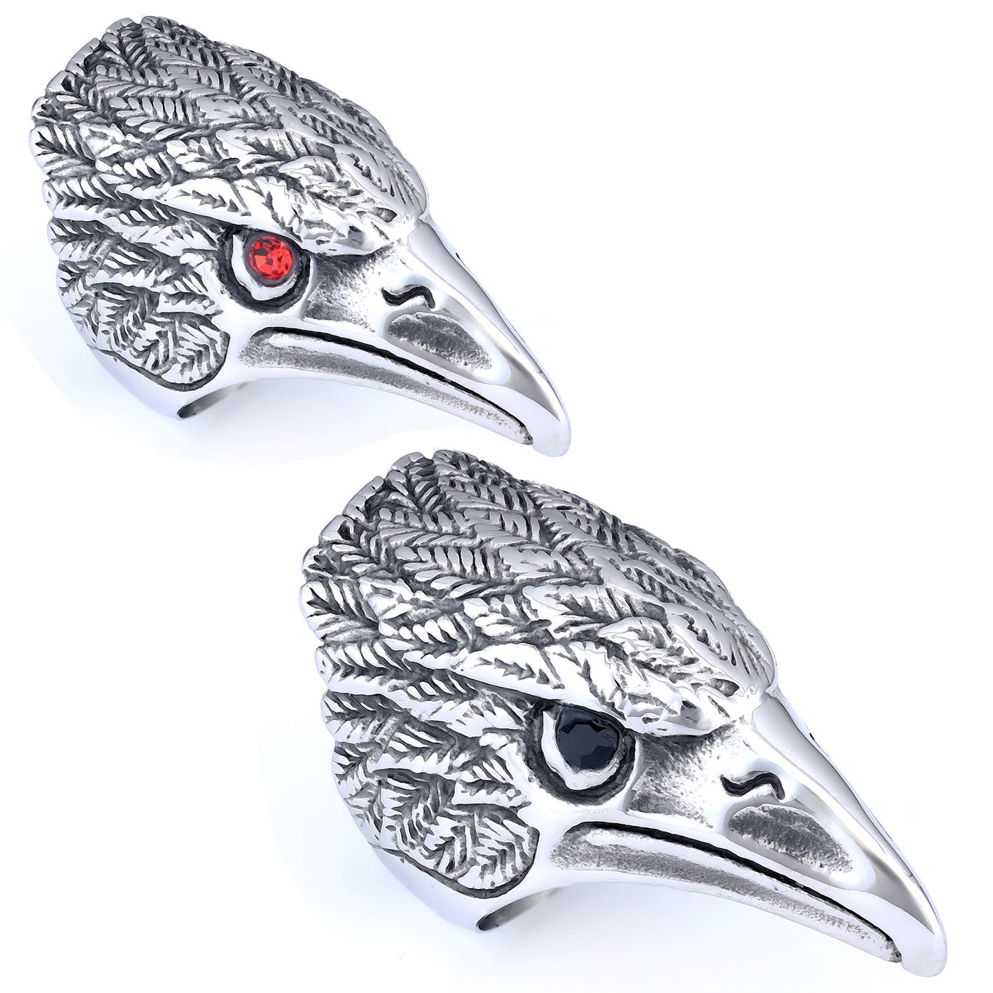 Personality Men's Eagle Ring Motorcycle Series Animal Eagle Head Ring