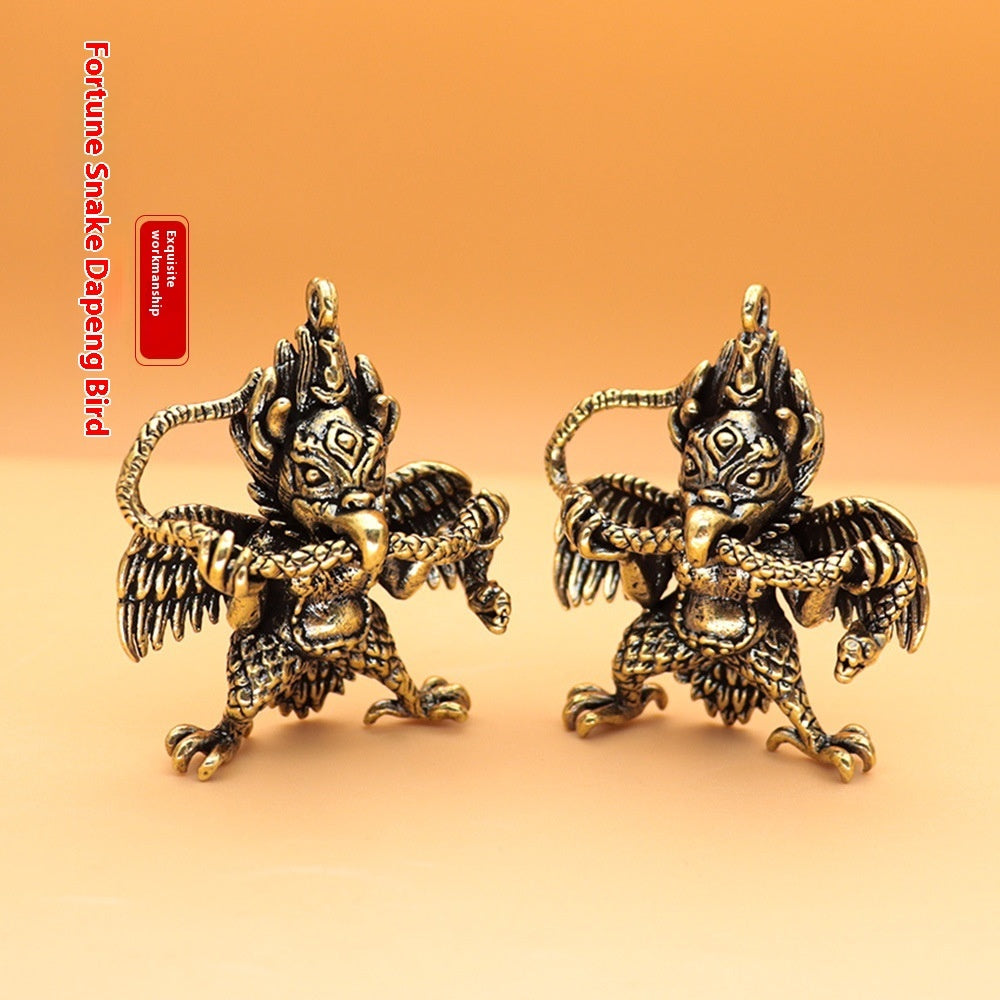 Rabbit Year Dapeng Bird Keychain Pendant Tibetan Bronze