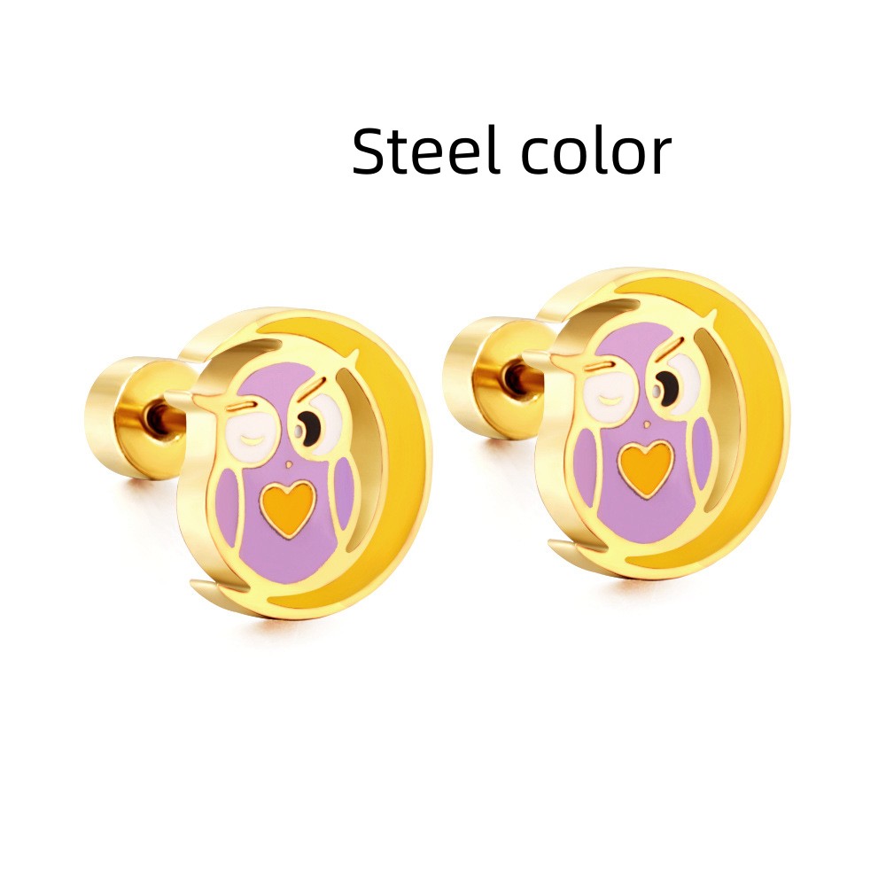 European And American Earrings Lovely Animal Lady