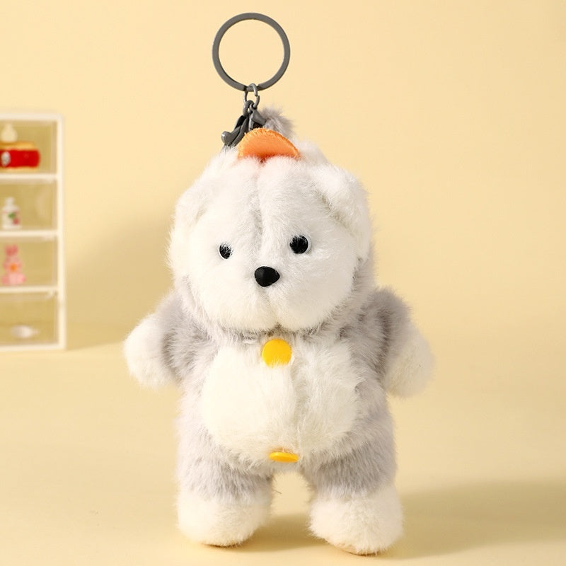 Cartoon Plush Pajamas Bear Keychain Pendant