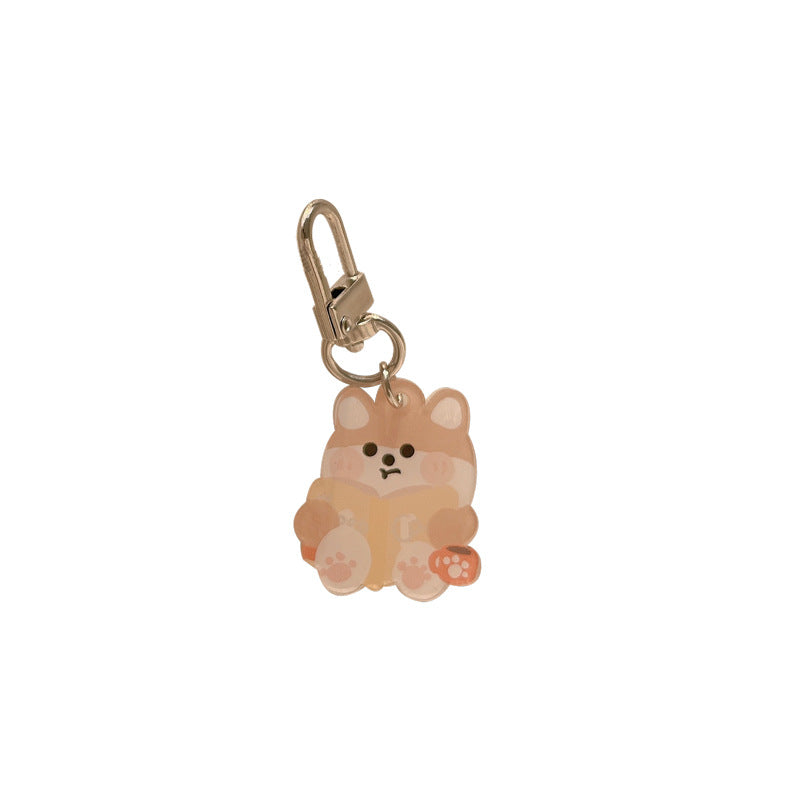 Ins New Bear Keychain Girl Heart Cartoon Pendant