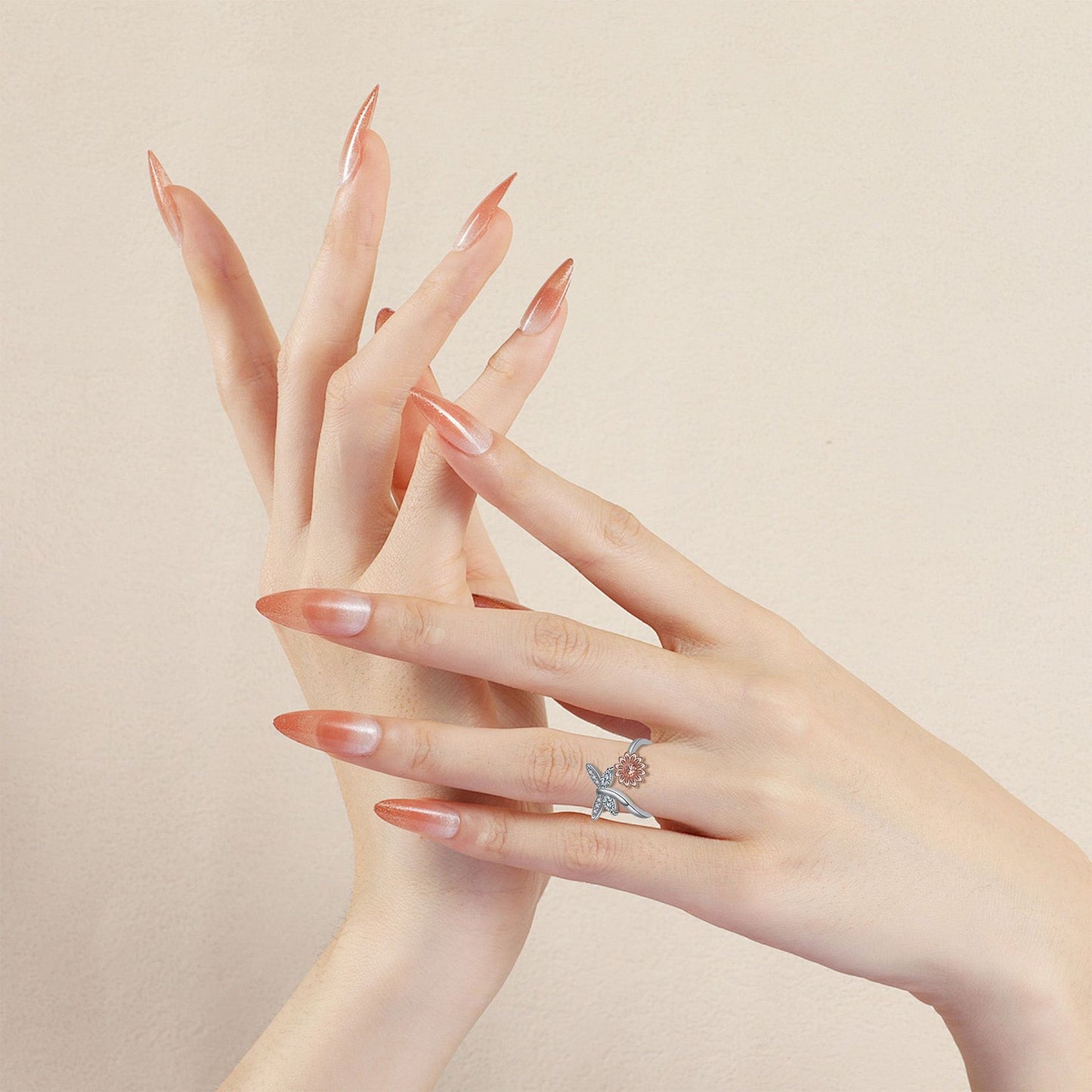 Dragonfly Ring Female Adjustable Ring