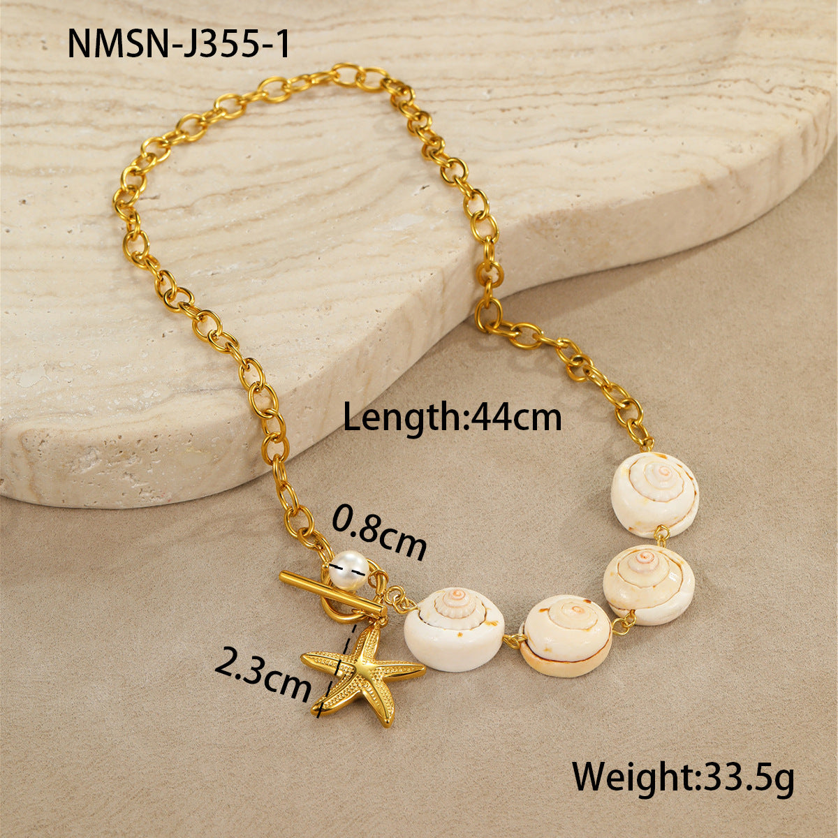 Shell Stainless Steel Necklace Clavicle Chain Jewelry