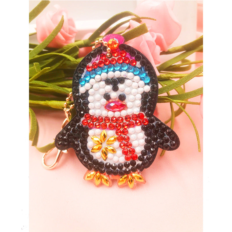 Diamond Painting Keychain Cute Little Cartoon Animal Bag Pendant Private