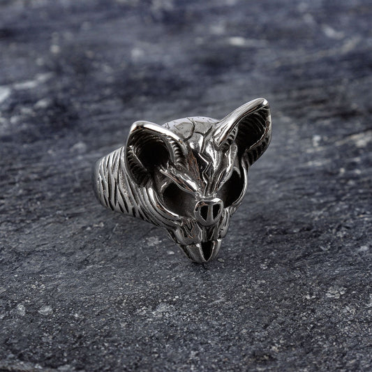 Vintage Jewelry Stainless Steel Animal Bat Cast Ring