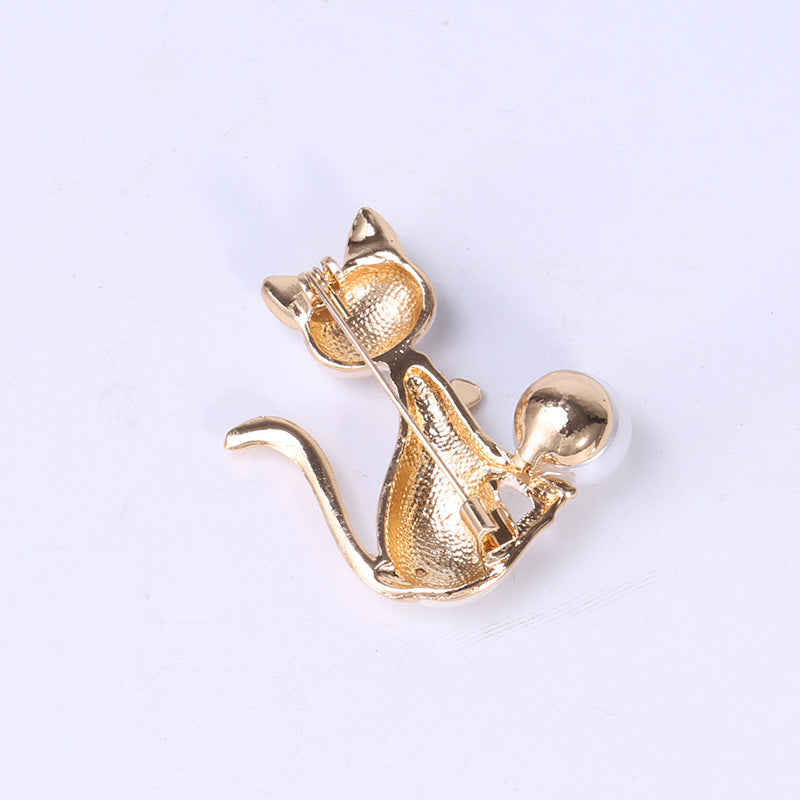 Personality Popular All-match Kitten Shape Brooch