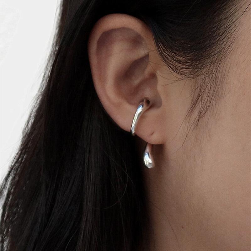 Personality Geometry Drop Shape Ear Clip Non-Piercing Earring