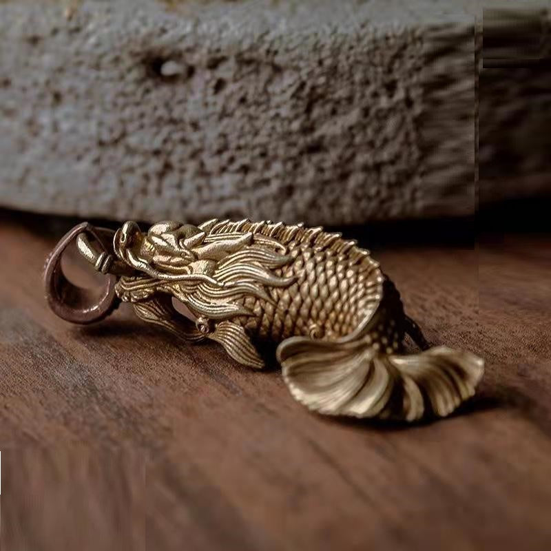 Original Handmade Pure Copper Brass Keychain Pendants