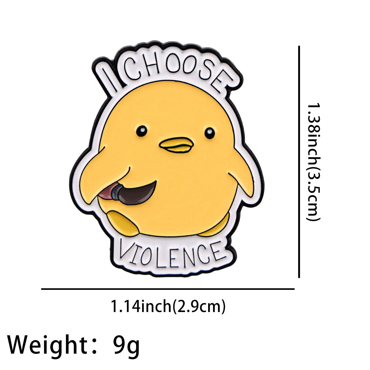 Creative Animal Quotation Alloy Brooch