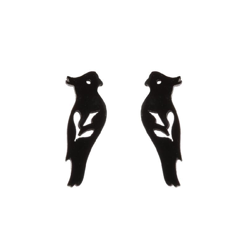 Simple Animal Earrings Bee Dolphin Earrings Plating Korean Style Earrings
