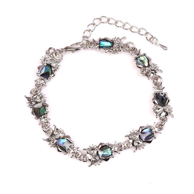 Animal Whale Penguin Butterfly Shell Abalone Bracelet