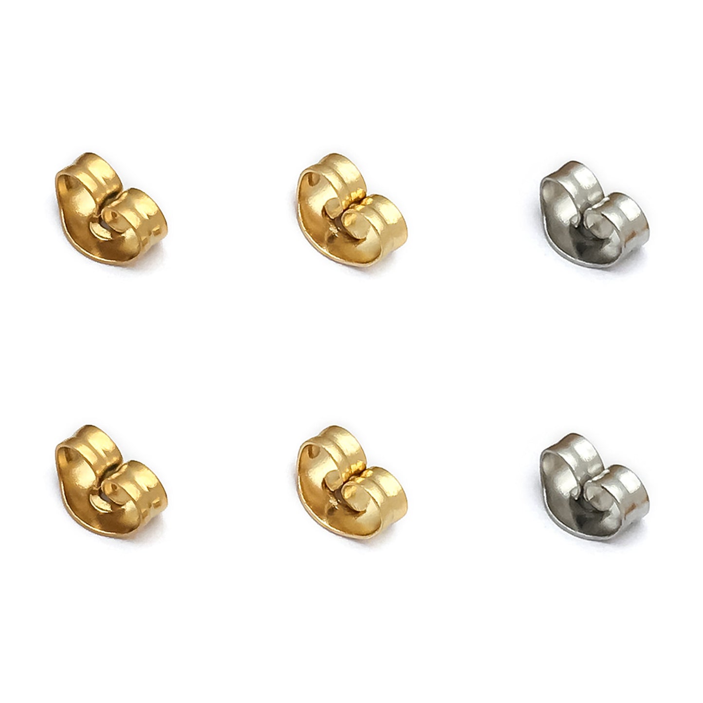 Gold Stainless Steel Butterfly Earplugs Simple