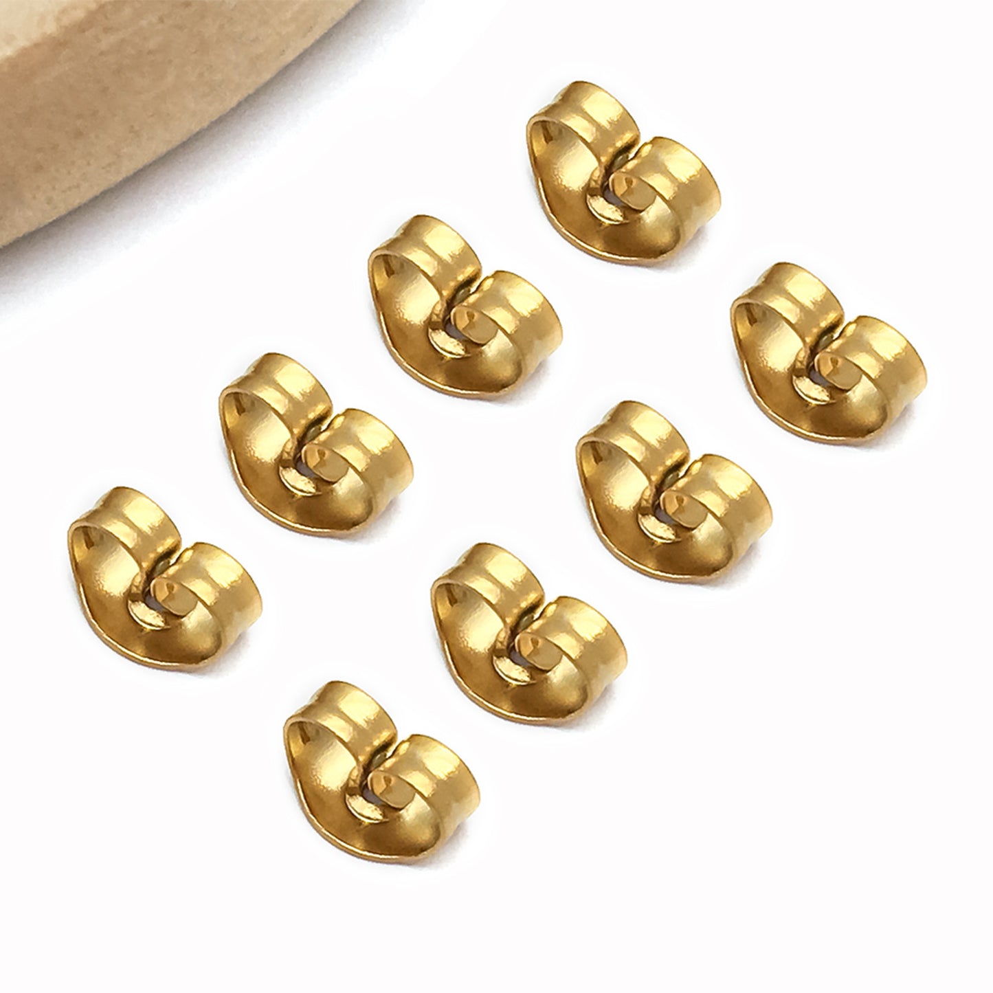 Gold Stainless Steel Butterfly Earplugs Simple