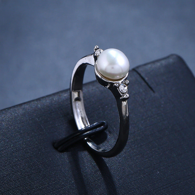 Retro Cute Cat Ring Japanese And Korean Fashion Creative Animal Little Finger Ring Adjustable Opening