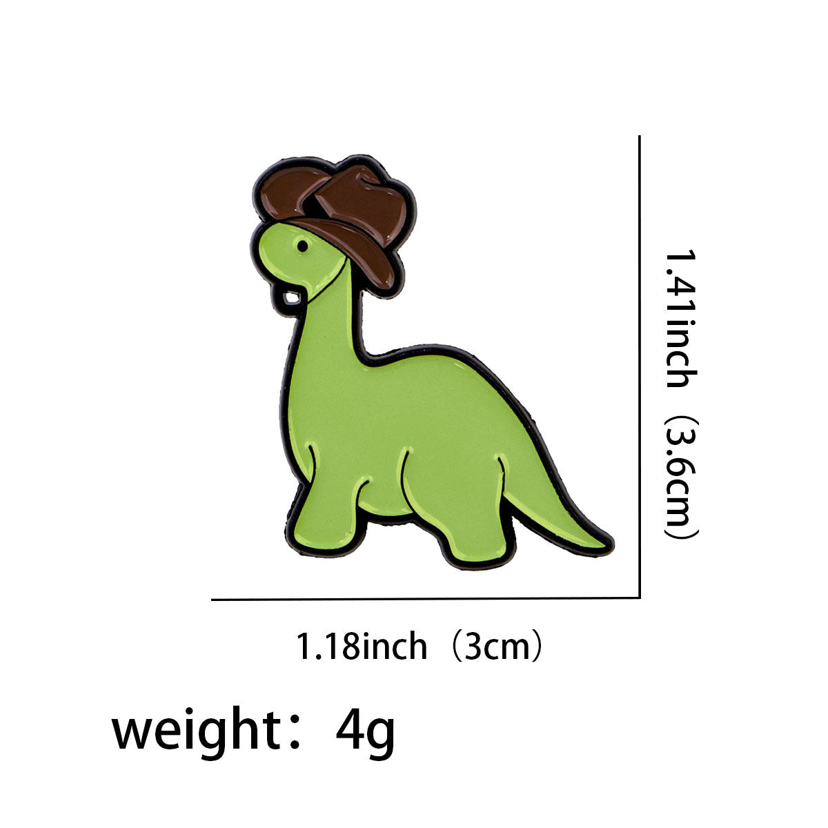 Denim Little Dinosaur Brooch Cartoon Badge