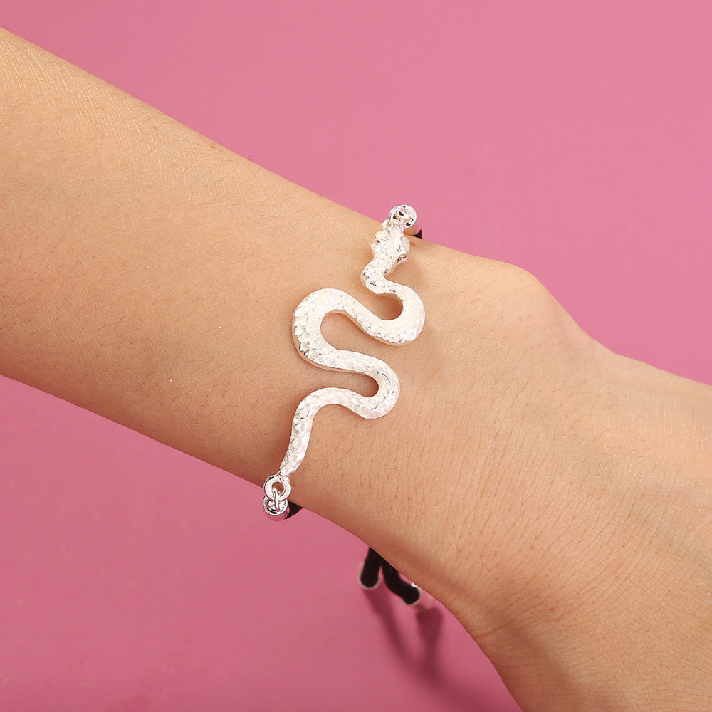 Cute Animal Snake-shaped Luminous Glow Men's Free Adjustment Bracelet
