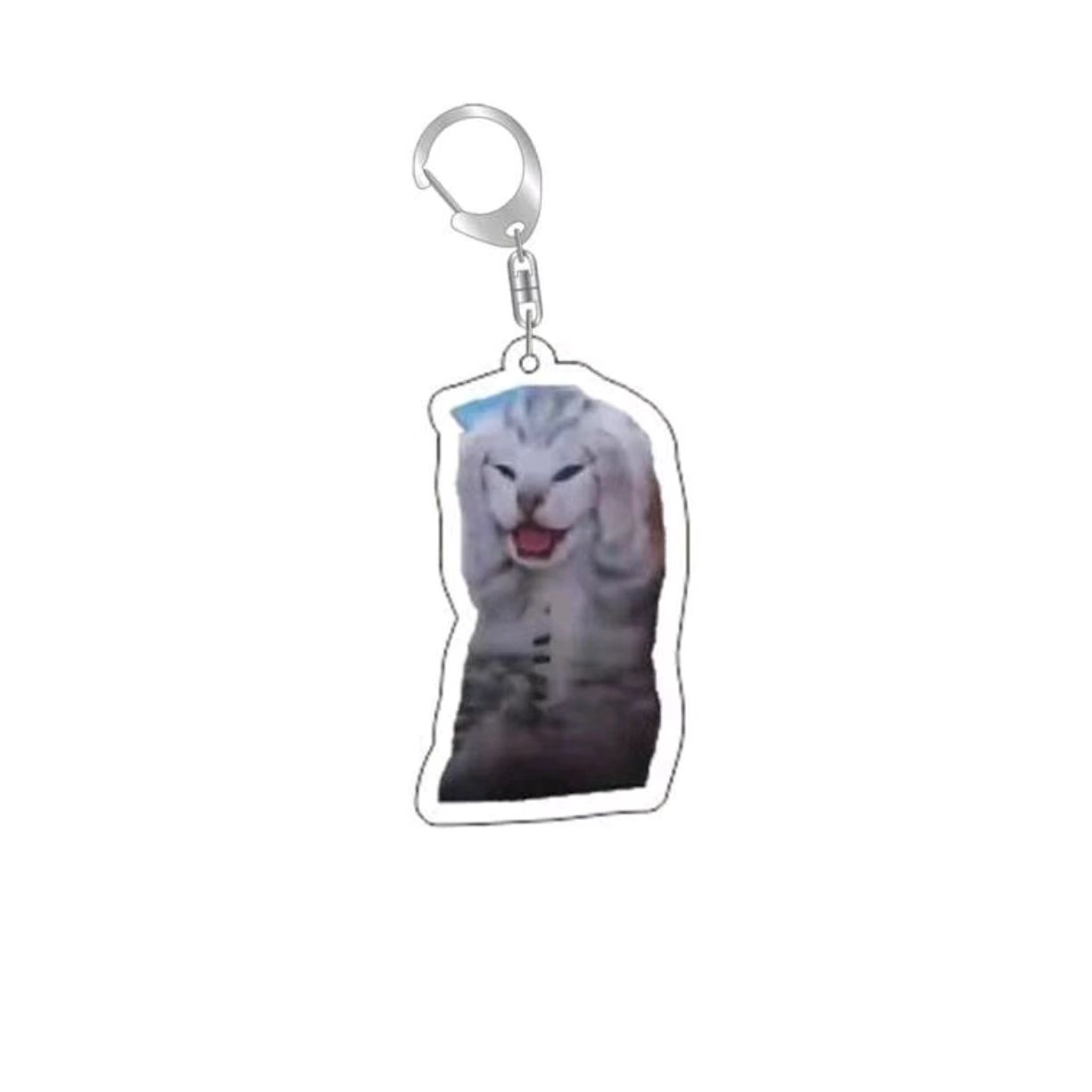 Facial Expression Bag Keychain Acrylic Hang Decorations