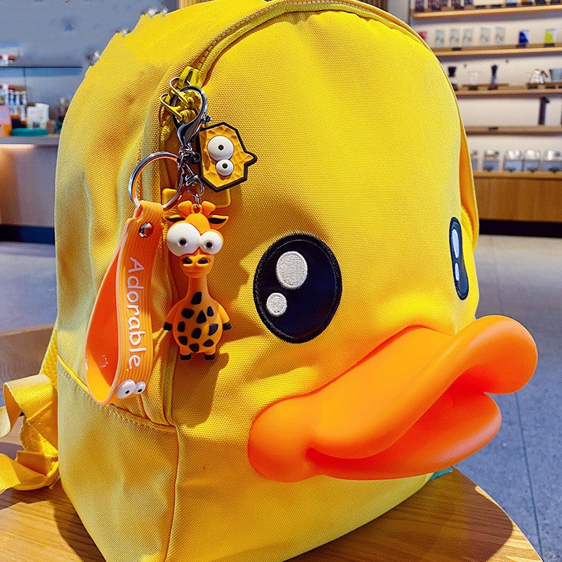 Creative Cartoon Eye Burst Giraffe Keychain Female Cute Fashion