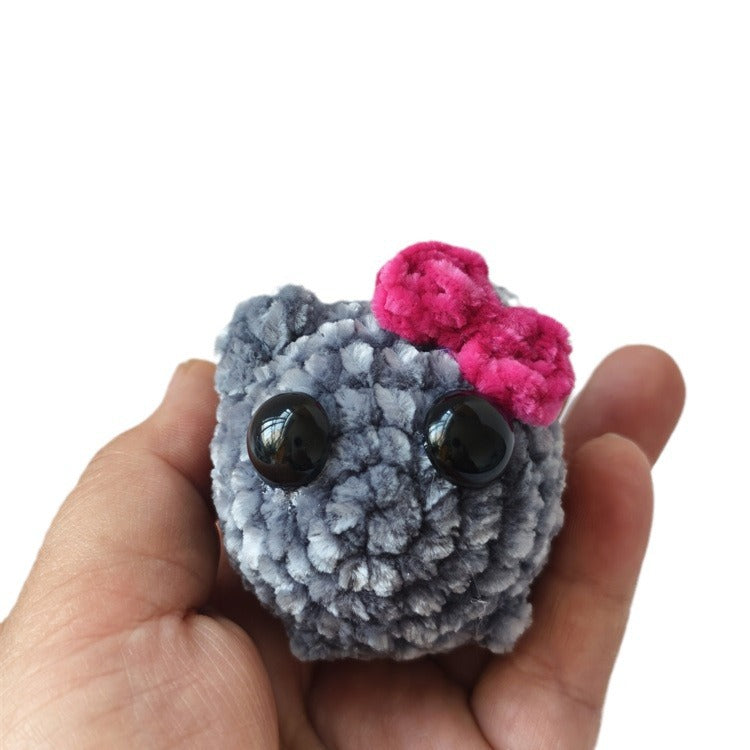 Cute And Minimalist Hamster Crochet Doll Keychain