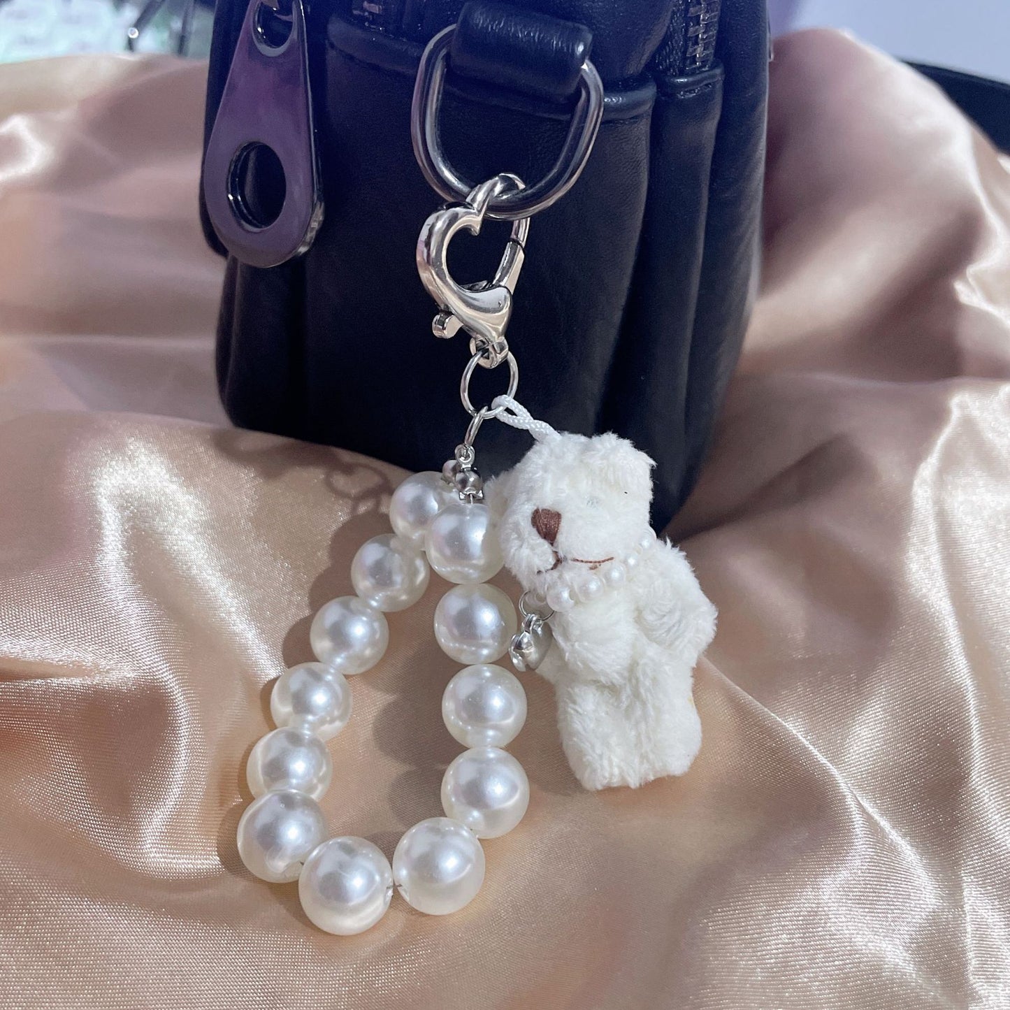 Cute Plush Teddy Bear Keychain Cute Doll Puppet