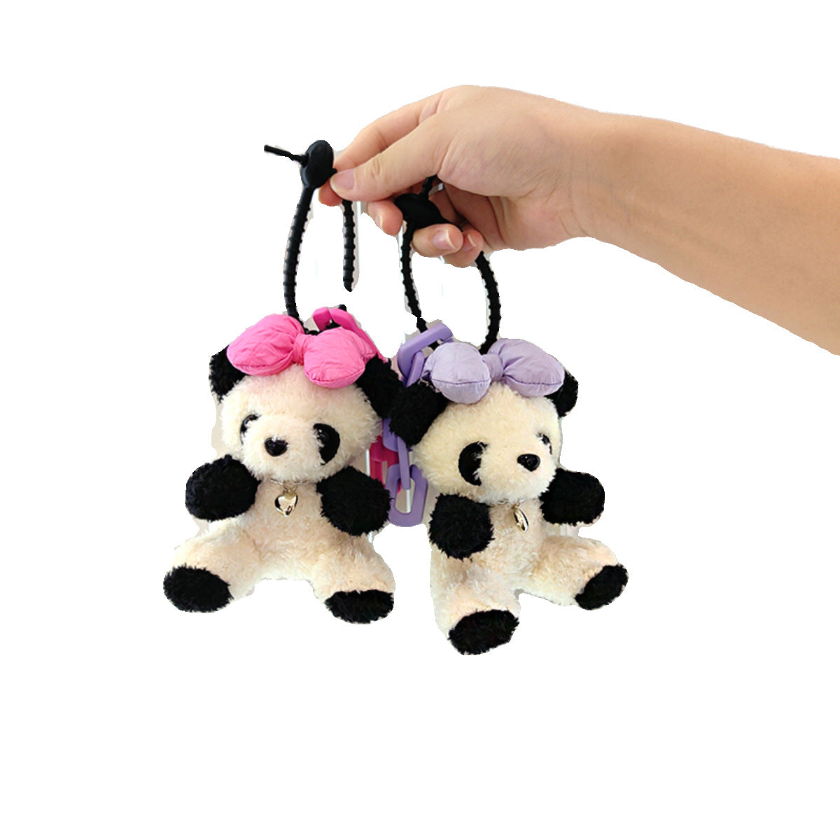 Panda Cute Plush Pendant Car Keychain
