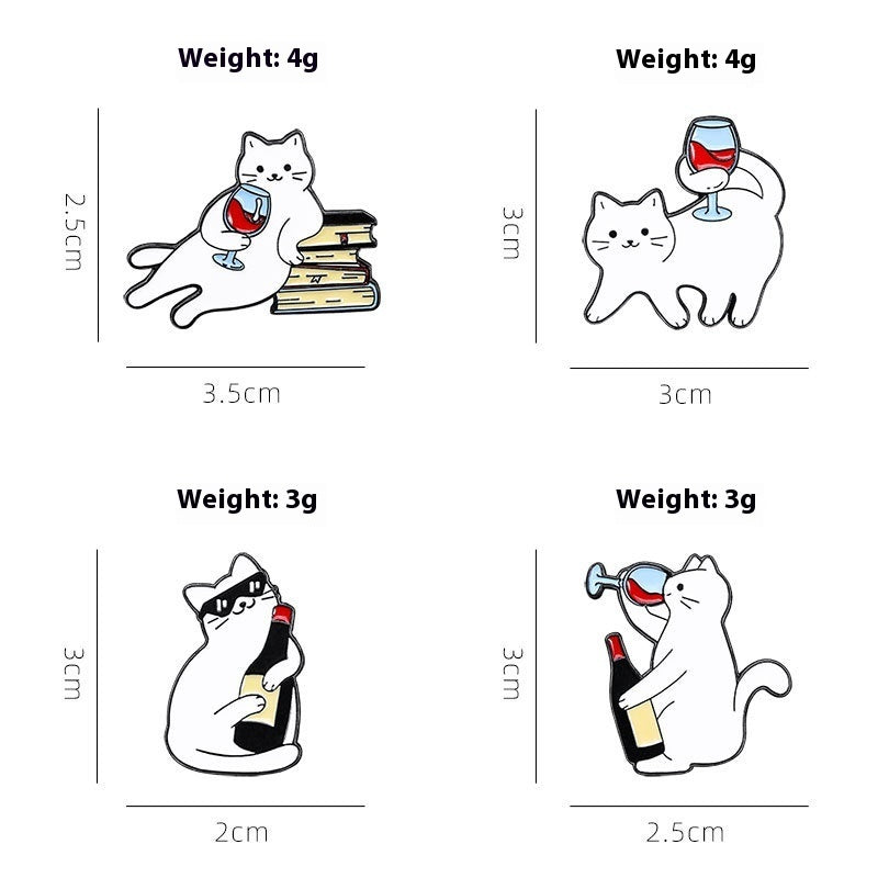 Cute Schoolbag Accessories Trimmings For Clothing Zinc Alloy Badge