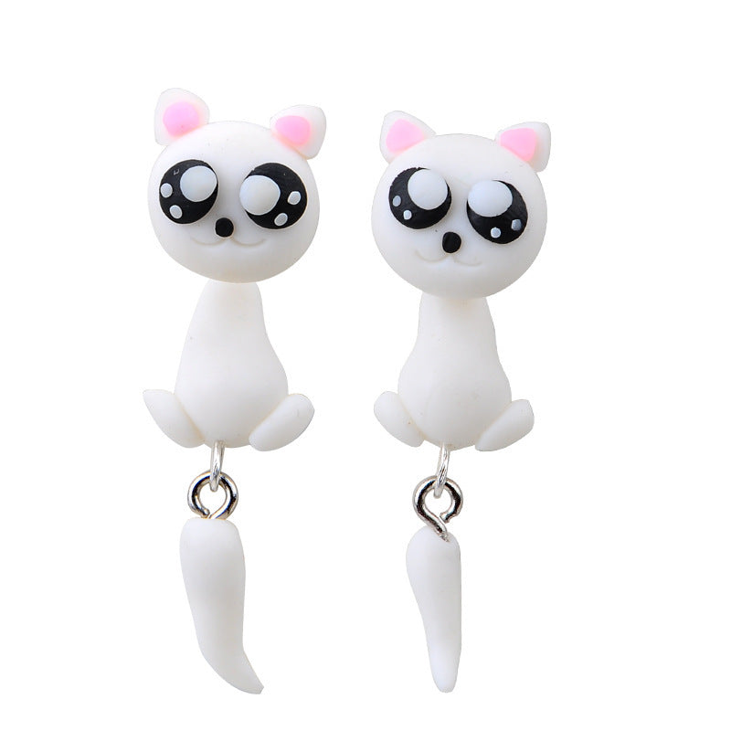 Fashionable And Personalized Animal Soft Clay Earrings
