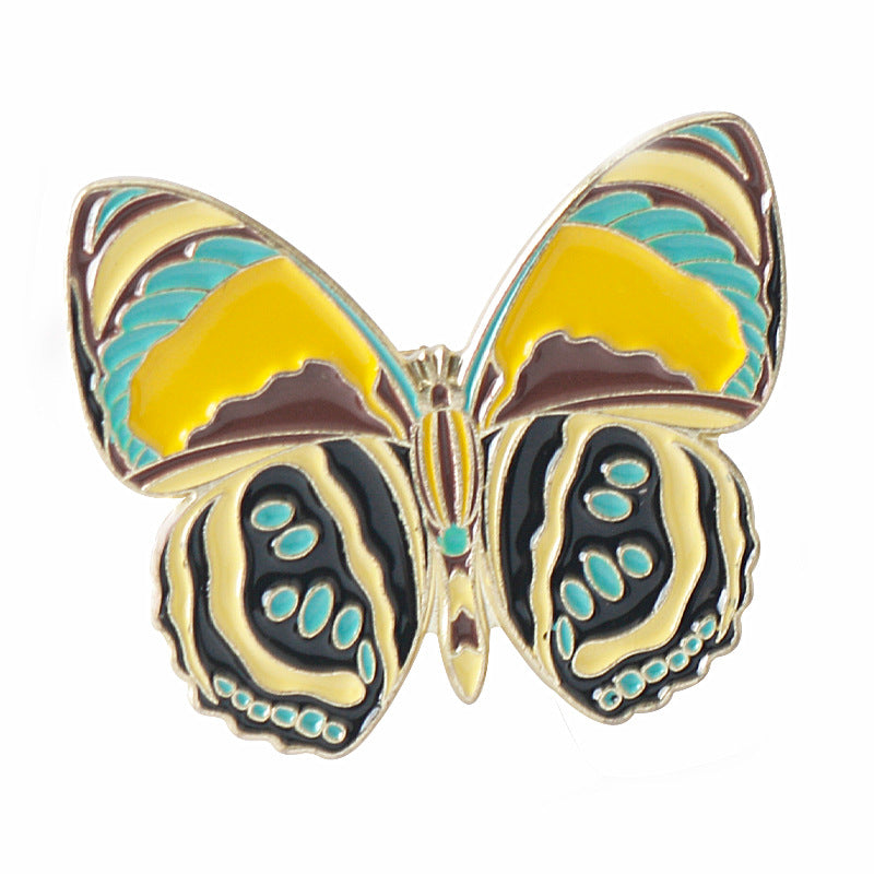 Colorful Butterfly Insect Alloy Brooch Creative