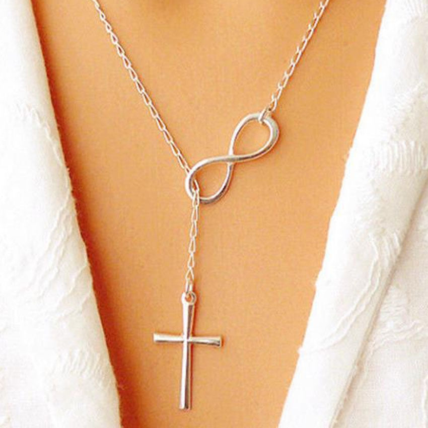 Simple Lucky Number 8-word Short Necklace Jewelry