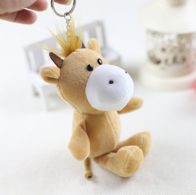 Cute Little Animal Plush Pendant Lion Giraffe And Hippo