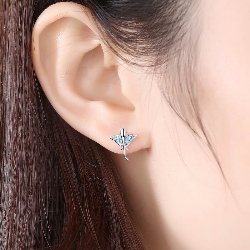 Sterling Silver Stud Earrings Featuring Dainty  Adorable Animal Designs