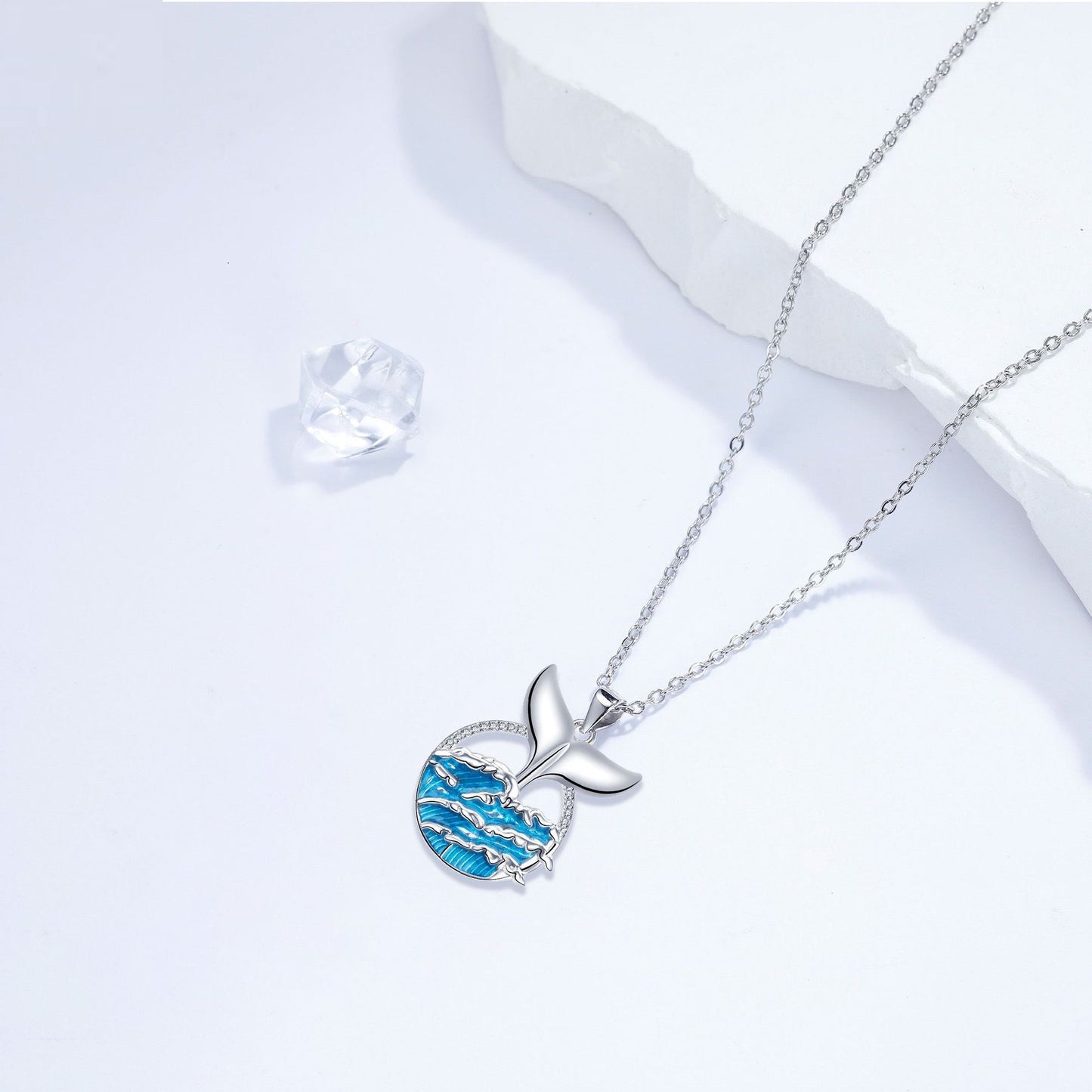 Whale Tail Jewelry Personalized Necklace