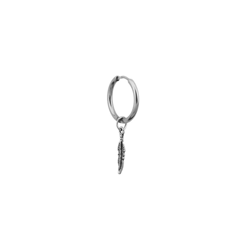 Small Leaves Earring Ear Clip Titanium Steel