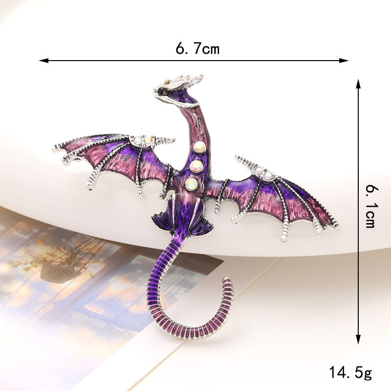 Diy Dripping Enamel Dragon Diamond Animal Accessories