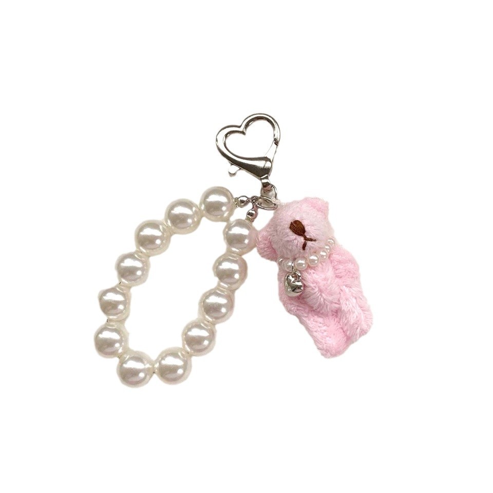 Cute Plush Teddy Bear Keychain Cute Doll Puppet