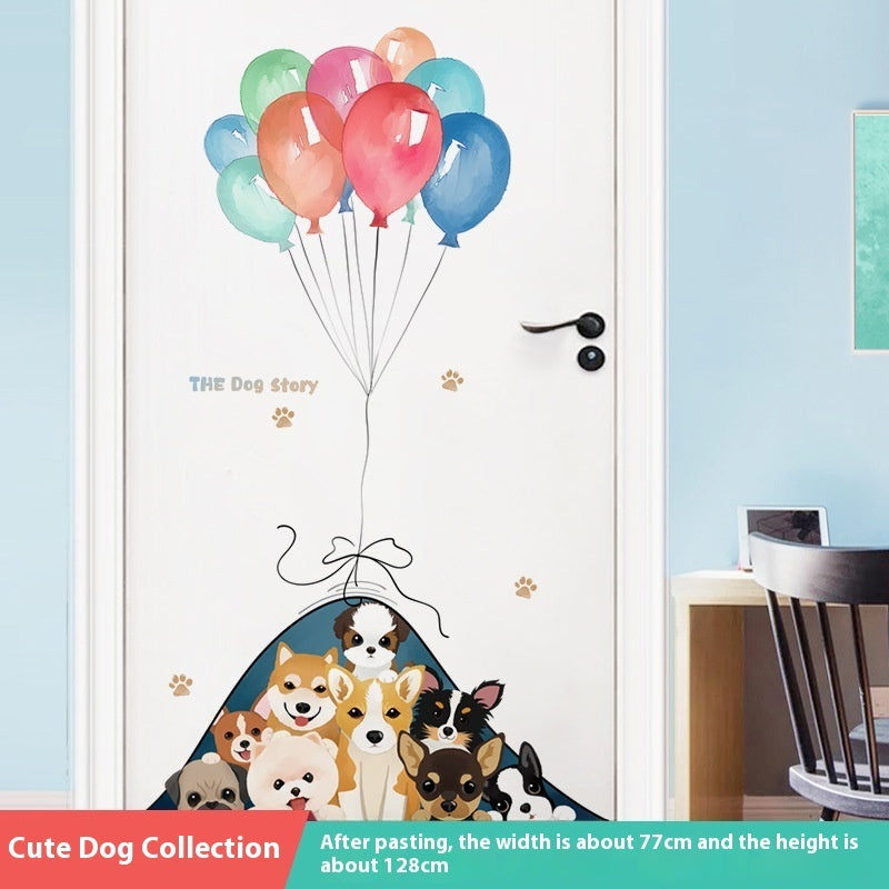 Door Sticker Self-adhesive Sticker Wall Sticker Decorative Painting Door Renovation