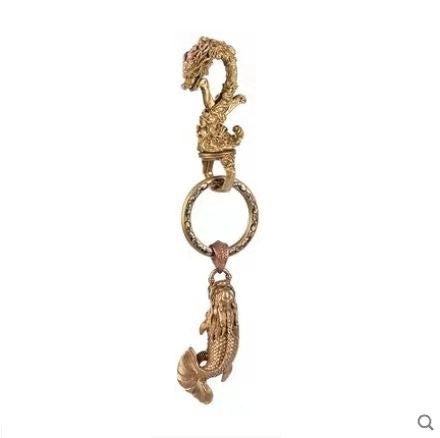 Original Handmade Pure Copper Brass Keychain Pendants