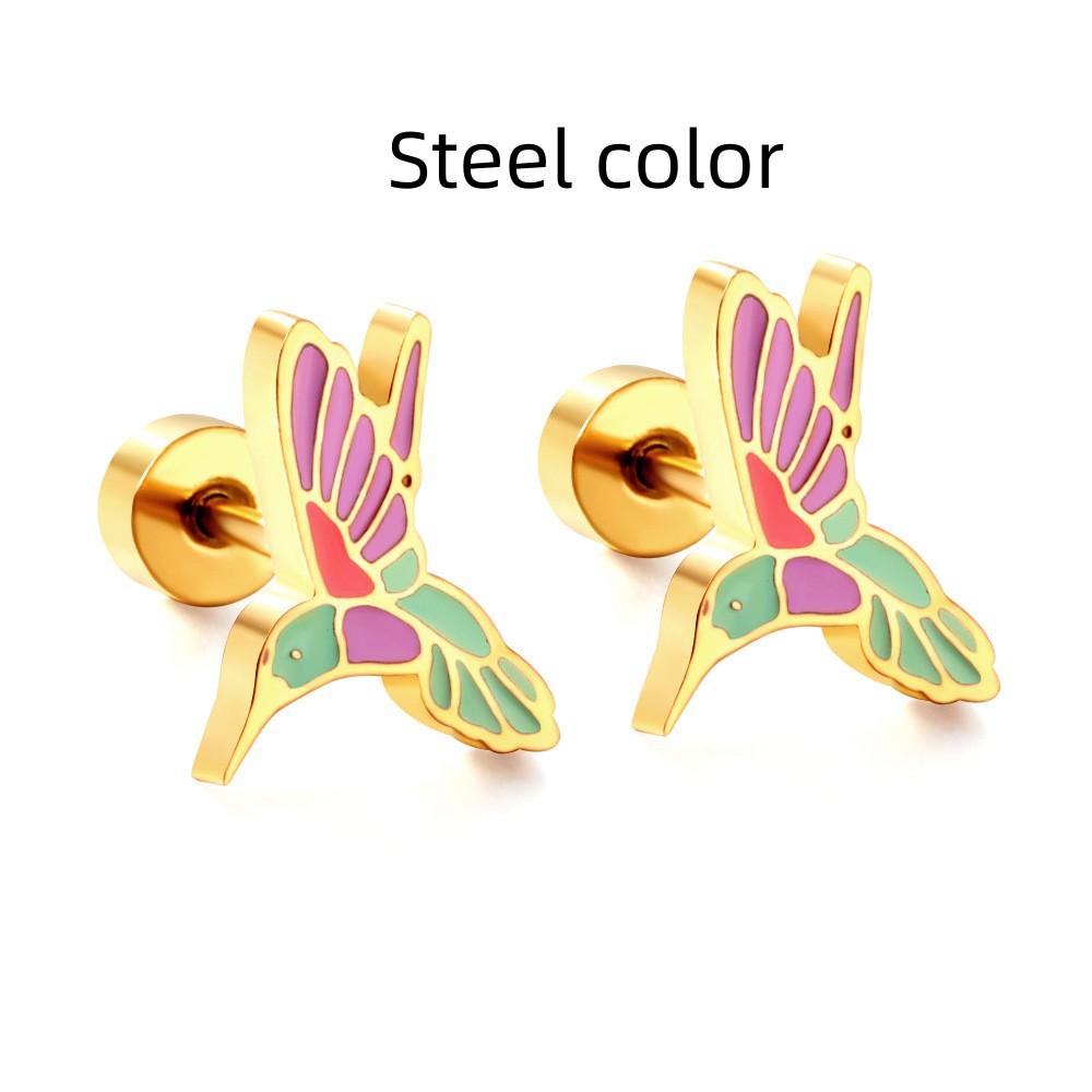 European And American Earrings Lovely Animal Lady